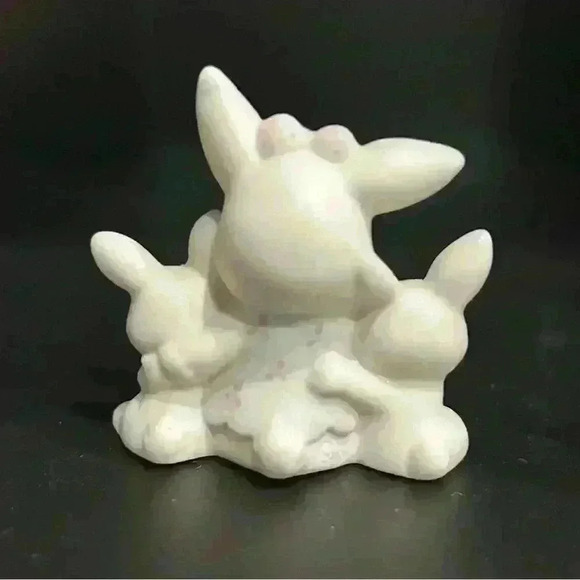 Precious Moments 1.7" Mini Figurine Bunny Family Nativity With Box Vintage 1990 - Picture 2 of 8